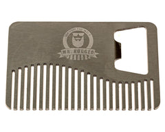 Mr Rugged Compact Stainless Steel Beard Comb